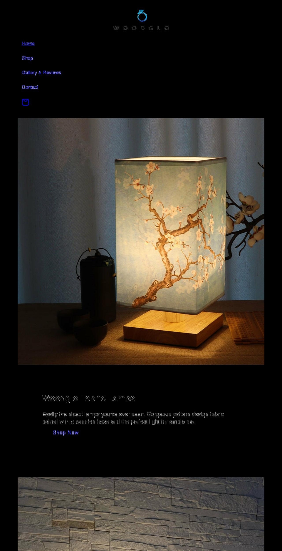 woodglo.com shopify website screenshot