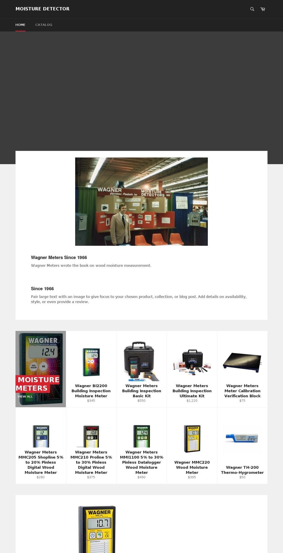 woodmoisturemeterstore.com shopify website screenshot