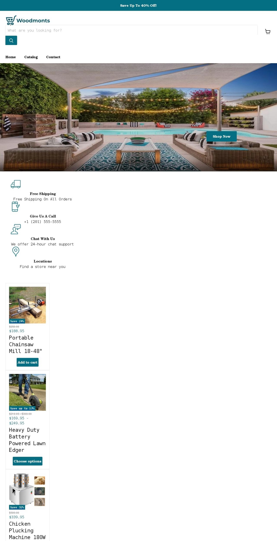 woodmonts.com shopify website screenshot