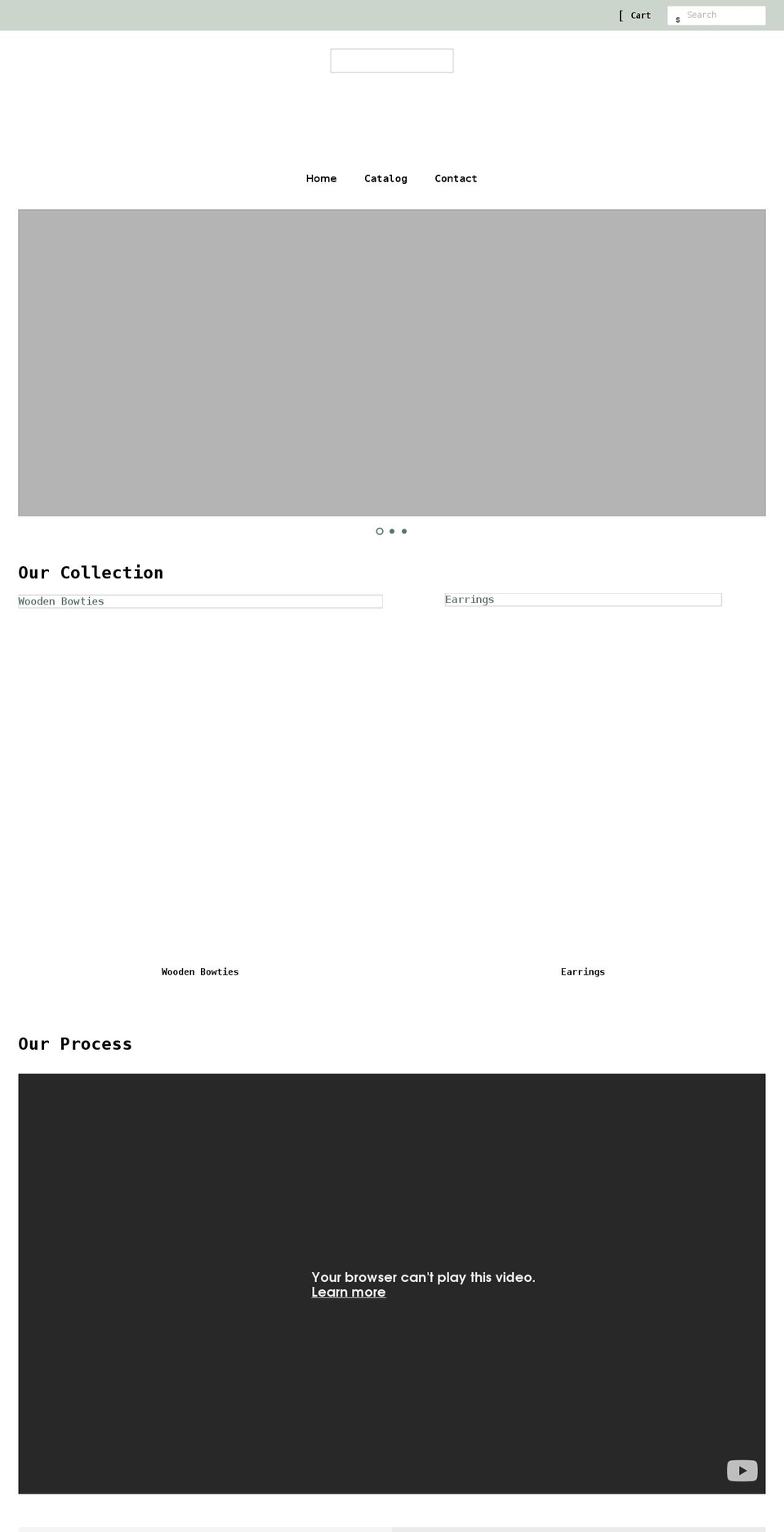 woodnbowtie.com shopify website screenshot