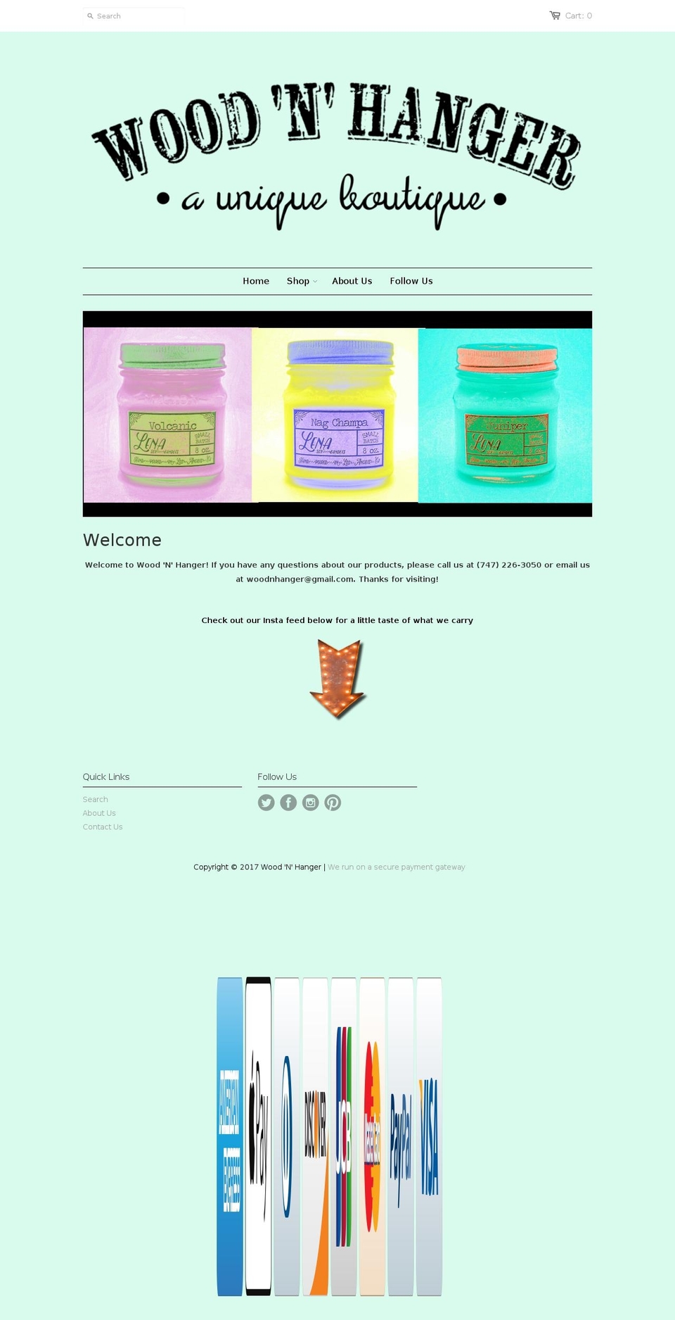 woodnhanger.com shopify website screenshot