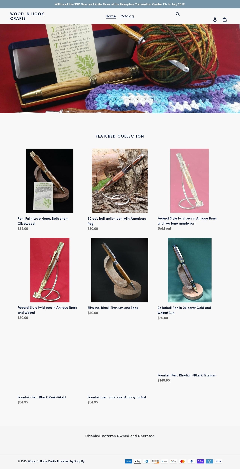 woodnhook.com shopify website screenshot