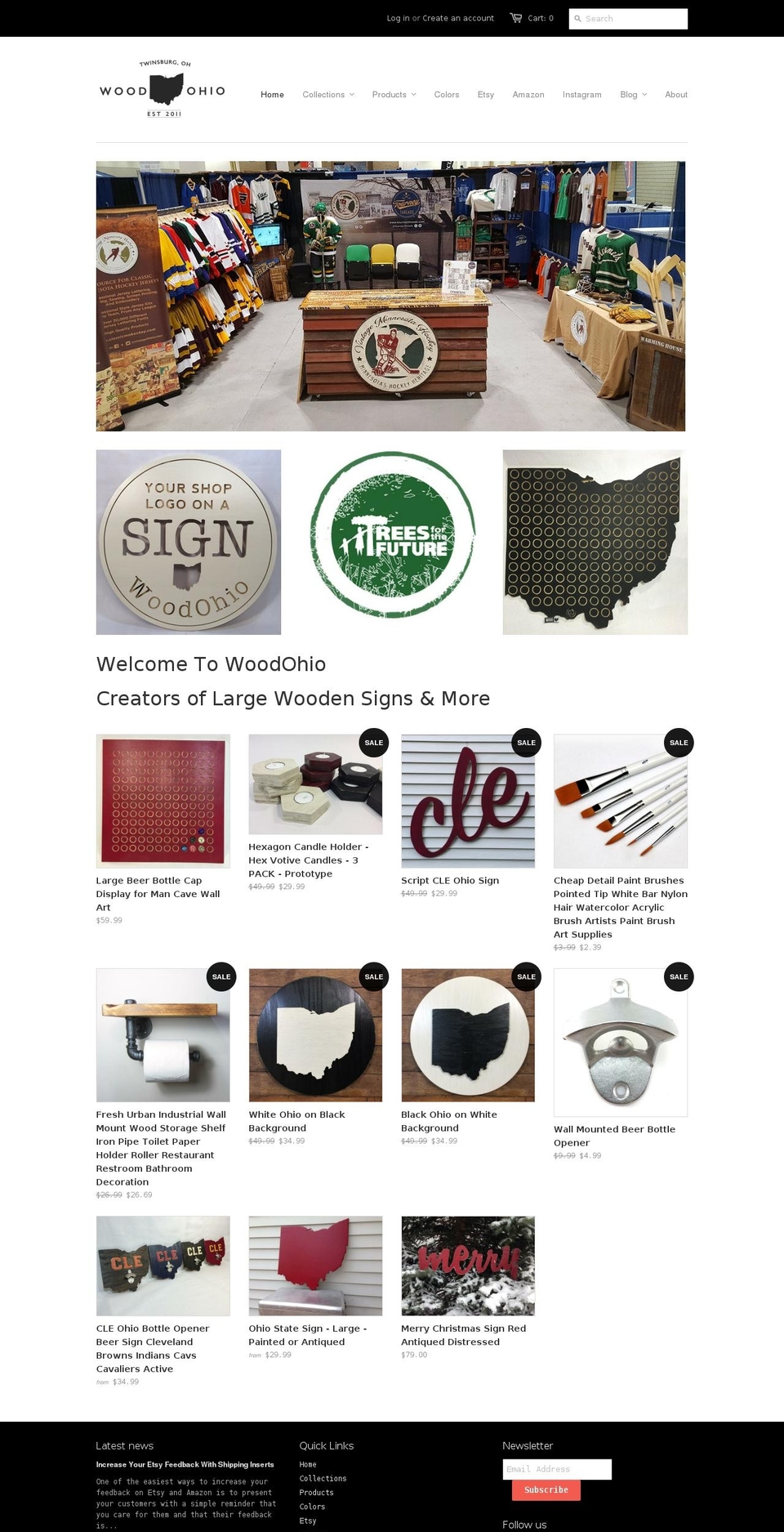 woodohio.com shopify website screenshot