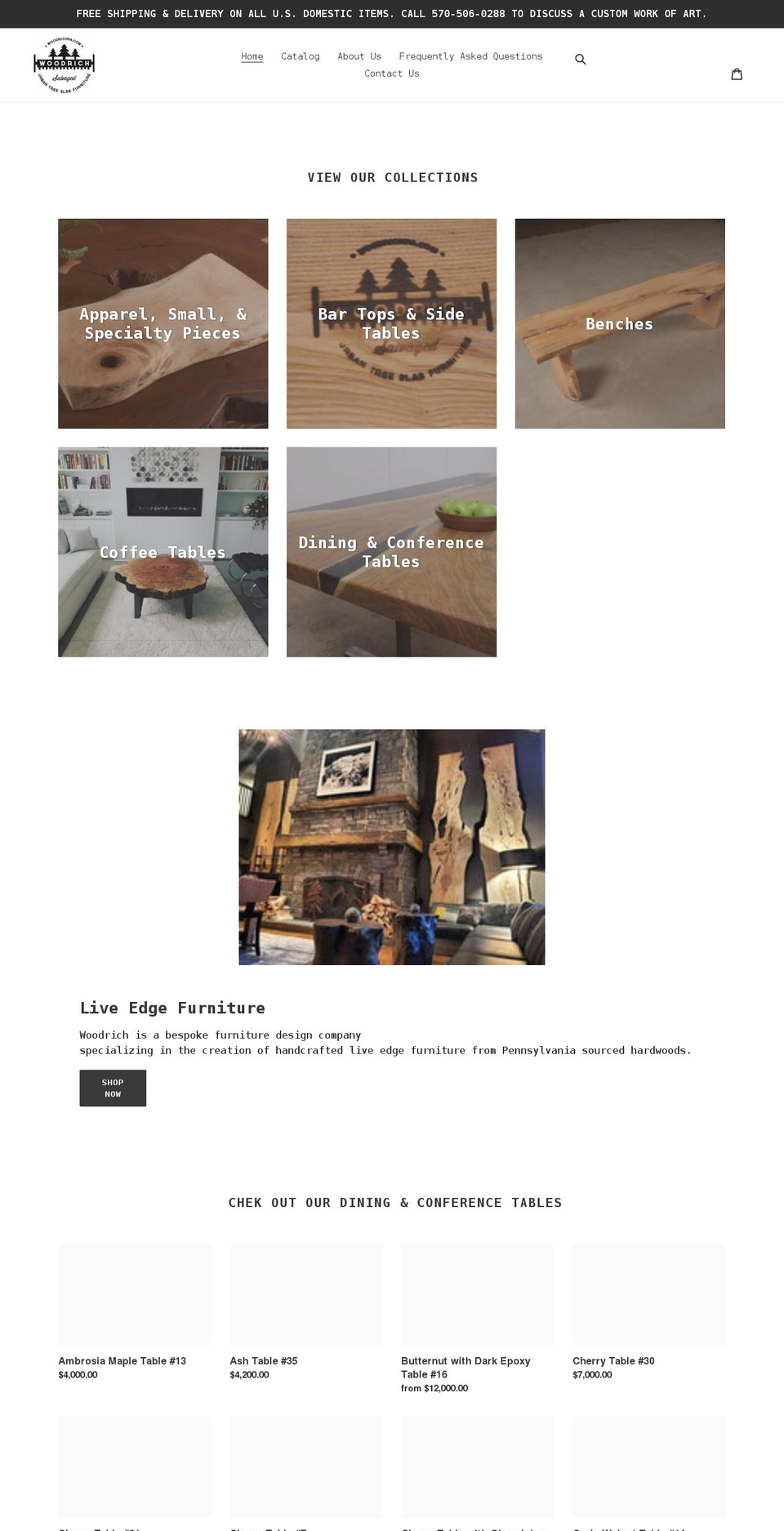 woodrichpa.com shopify website screenshot