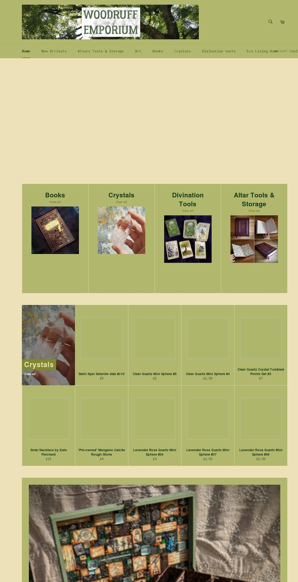 woodruffemporium.co.uk shopify website screenshot