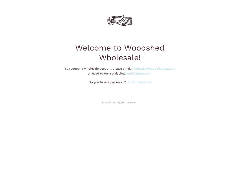 woodshed.myshopify.com shopify website screenshot
