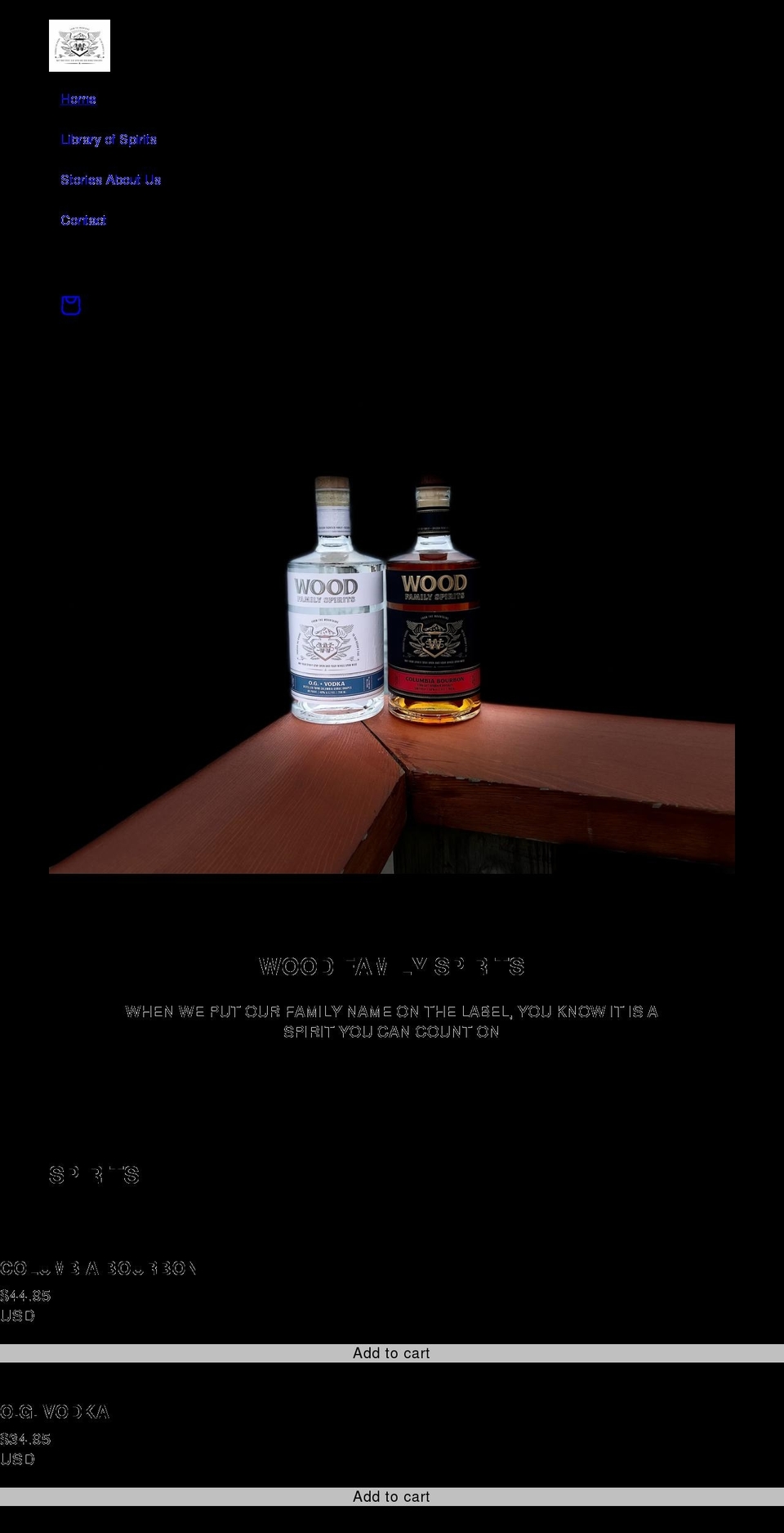 woodspirits.com shopify website screenshot