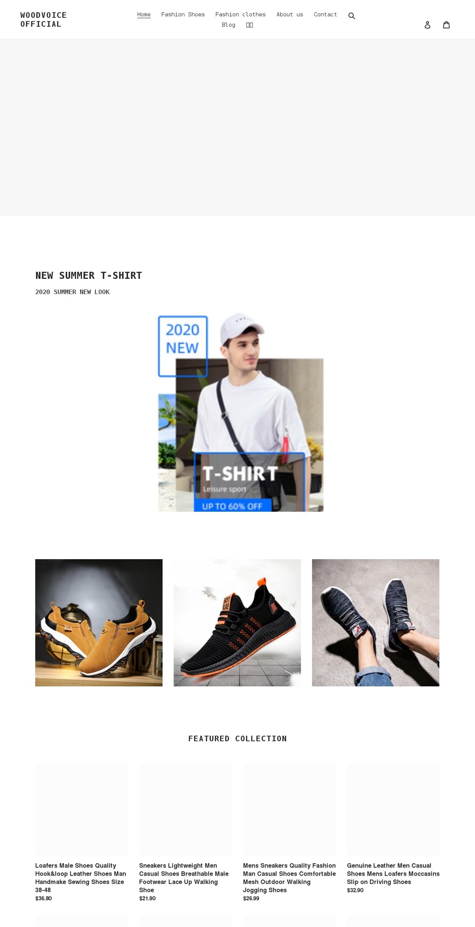 woodvoice.net shopify website screenshot