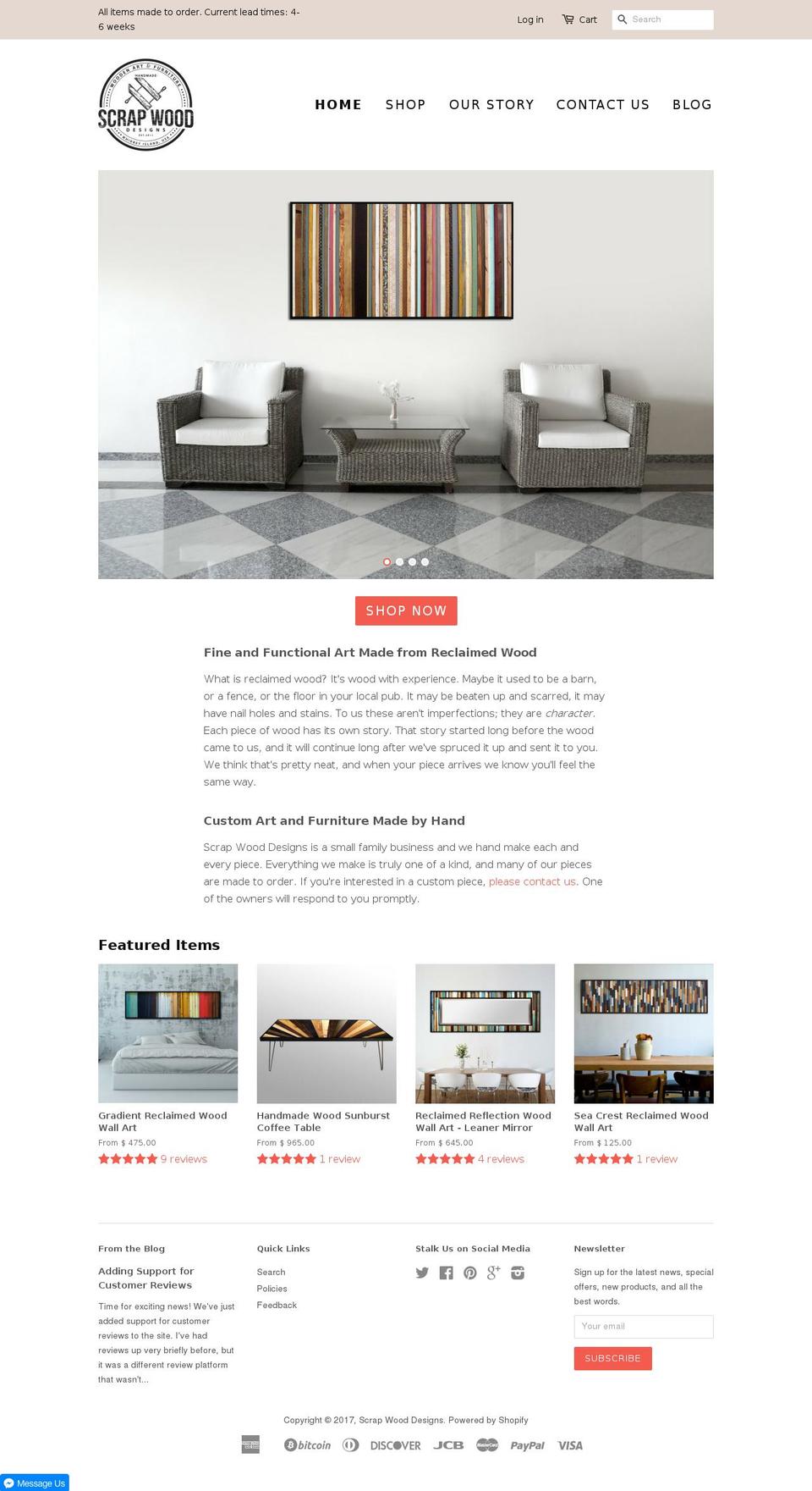 woodwallart.com shopify website screenshot