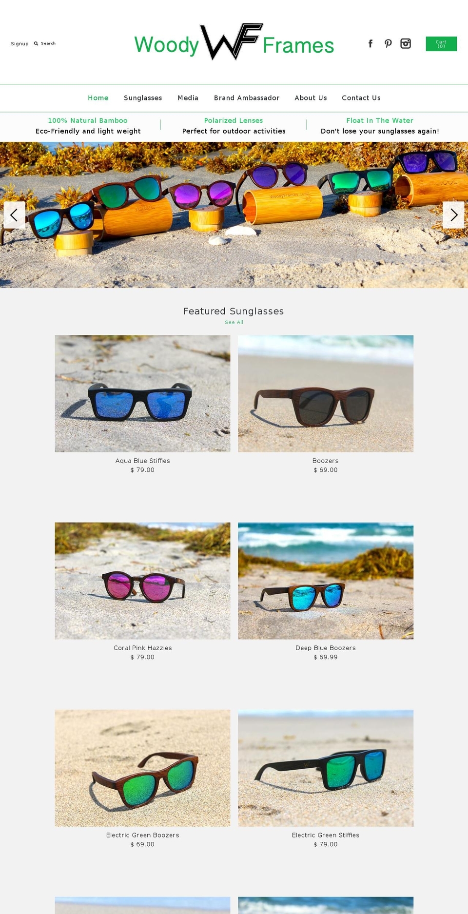 woodyframes.net shopify website screenshot