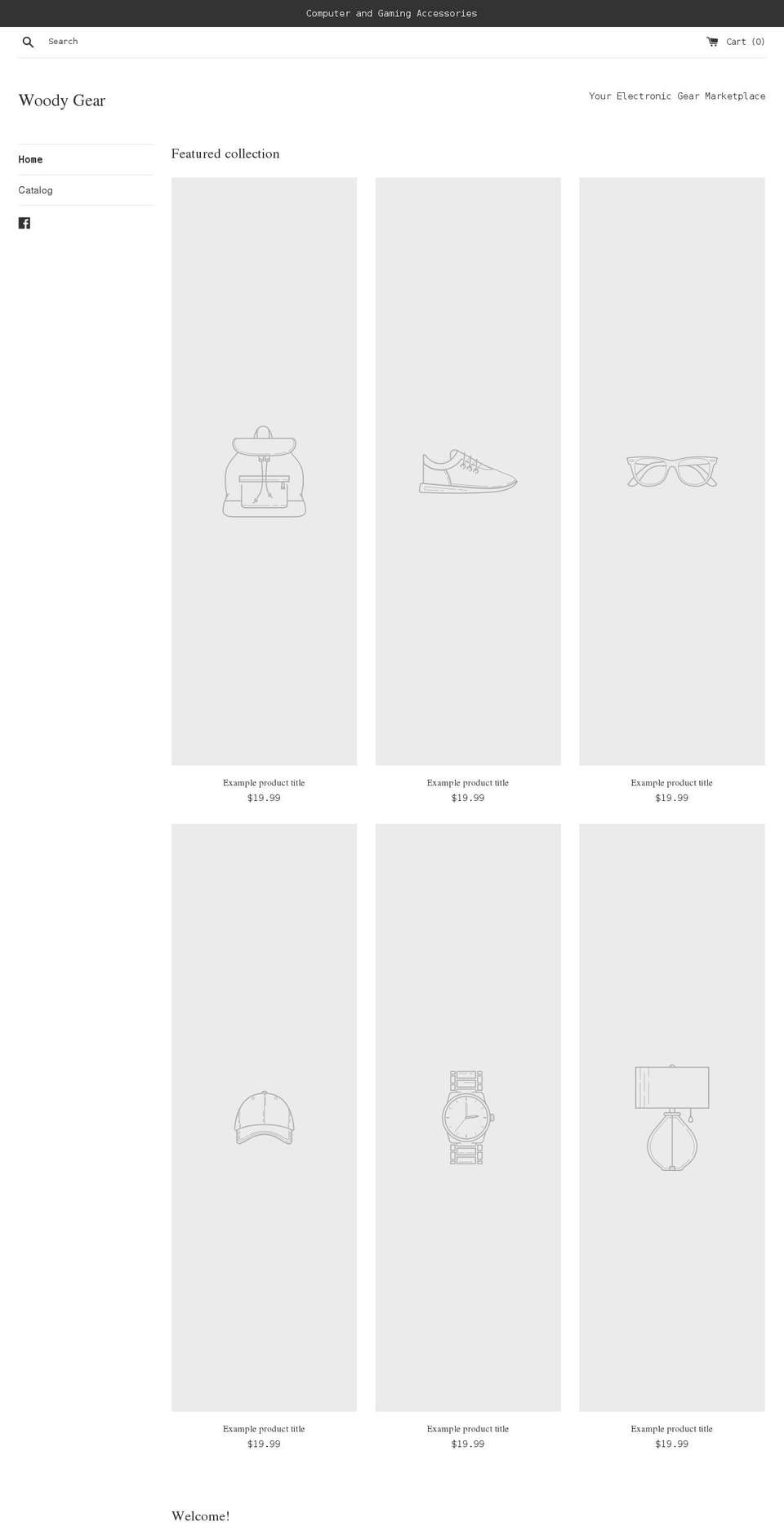 woodygearfashions.com shopify website screenshot
