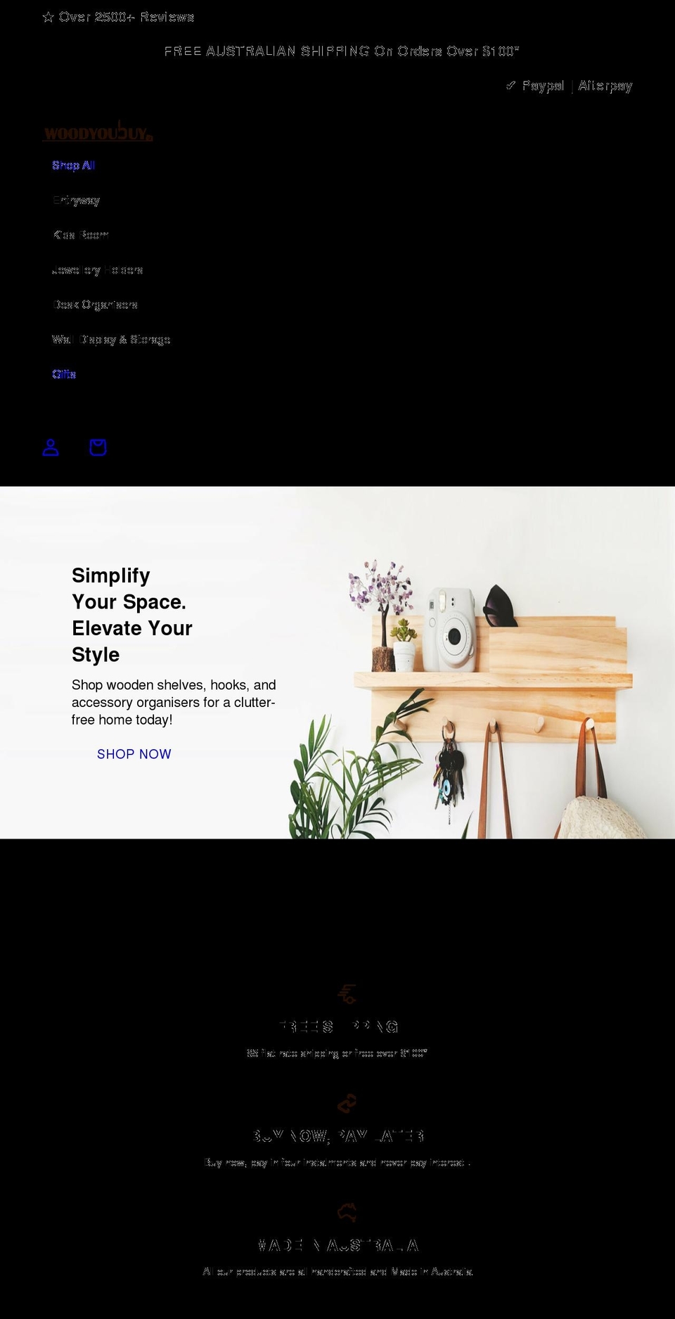 woodyoubuy.com.au shopify website screenshot