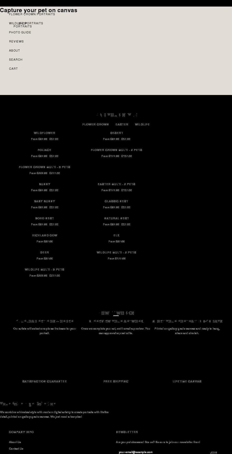 wooflore.com shopify website screenshot