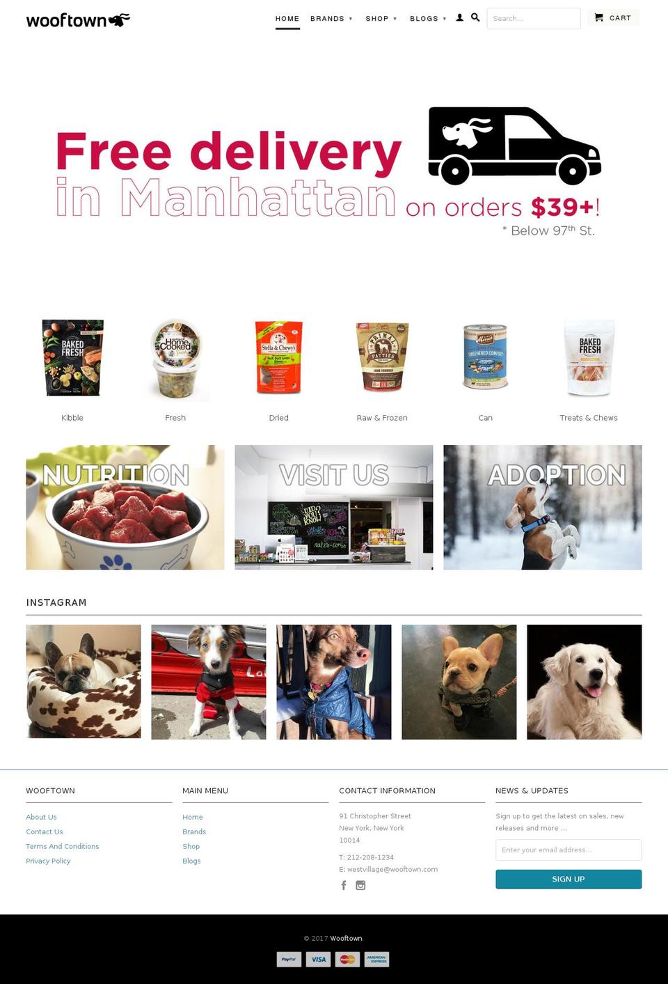 wooftown.tv shopify website screenshot