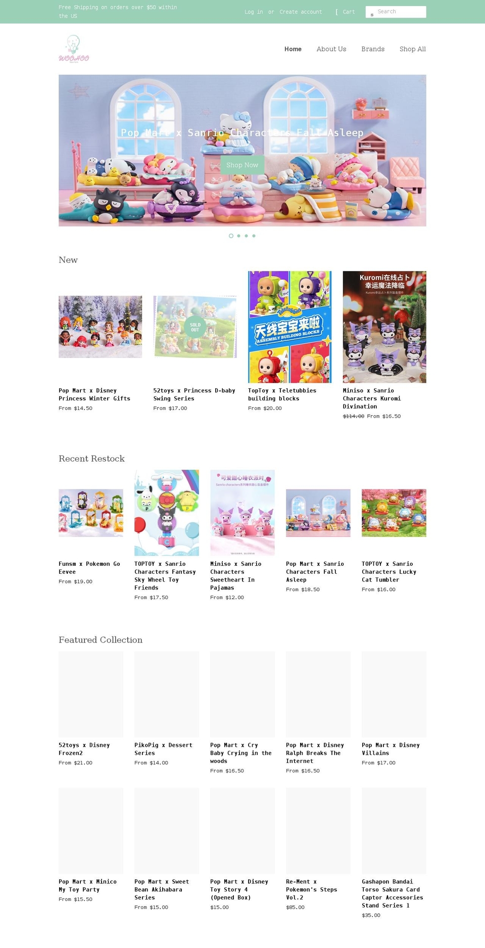 woohoonewyork.com shopify website screenshot