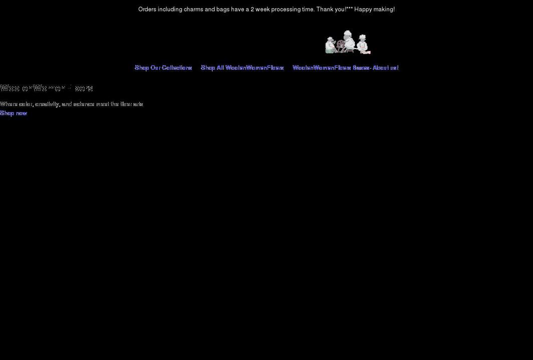 woolenwomenfiber.com shopify website screenshot