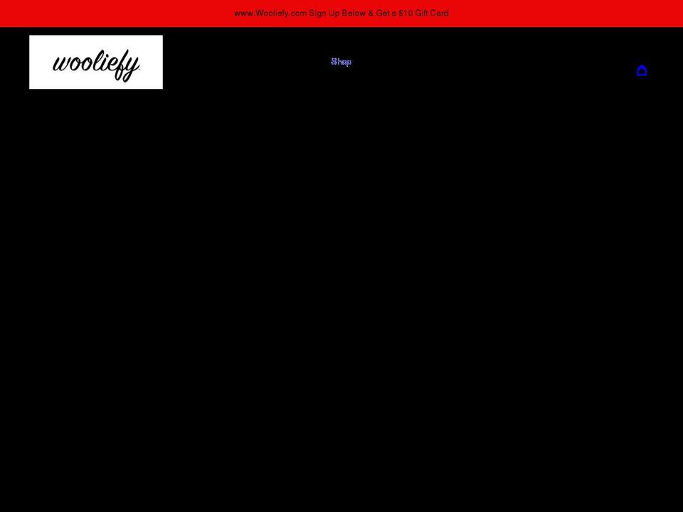 wooliefy.com shopify website screenshot
