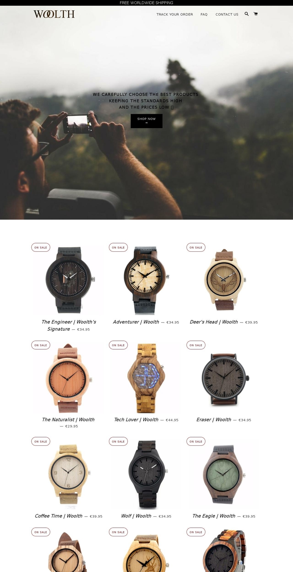 woolth.com shopify website screenshot