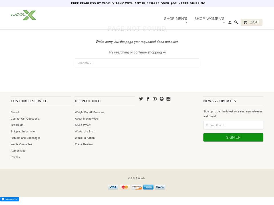 woolxinaction.com shopify website screenshot