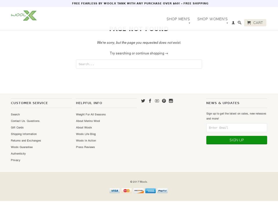 woolxlife.com shopify website screenshot