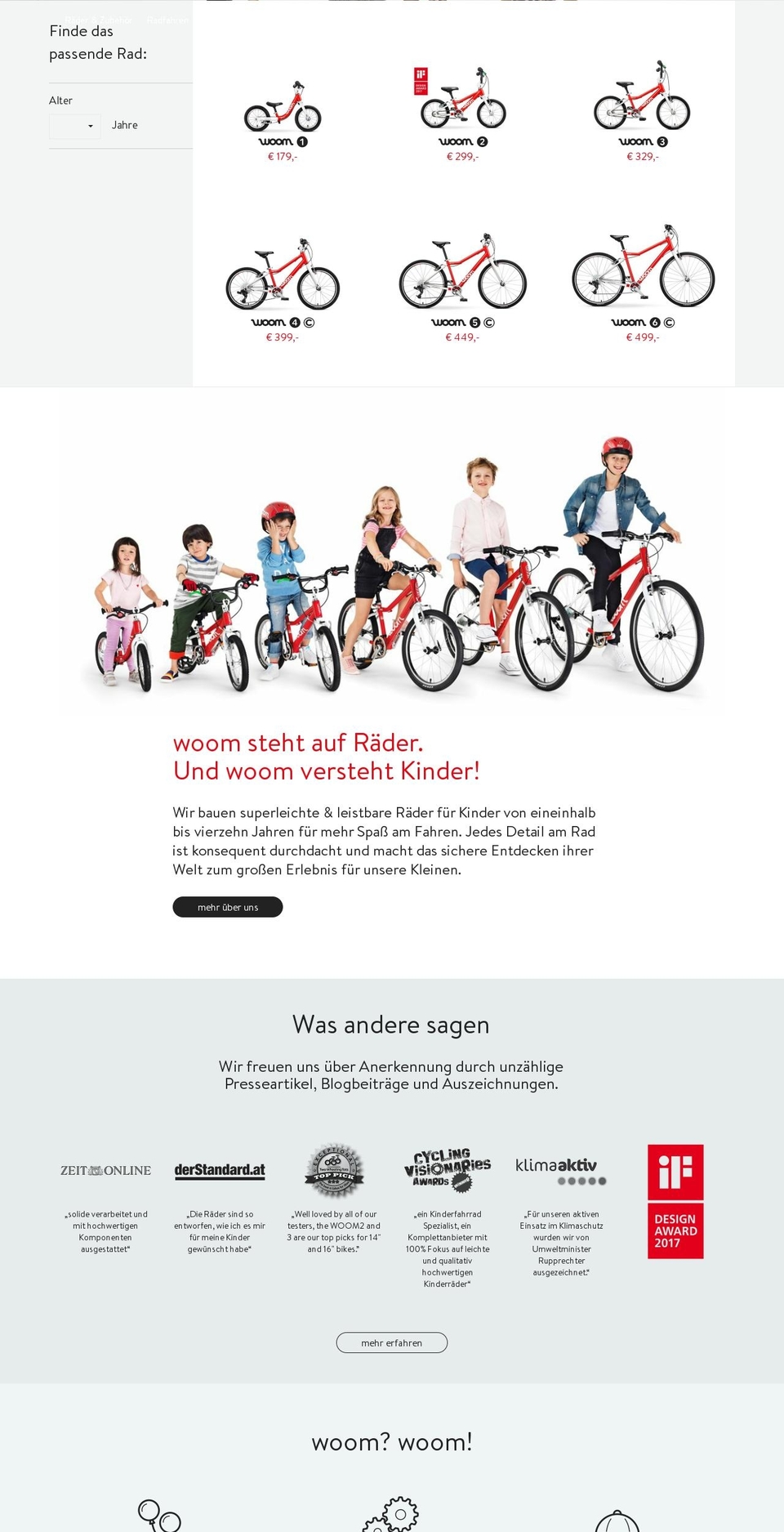 woom-theme Shopify theme site example woomcycles.com