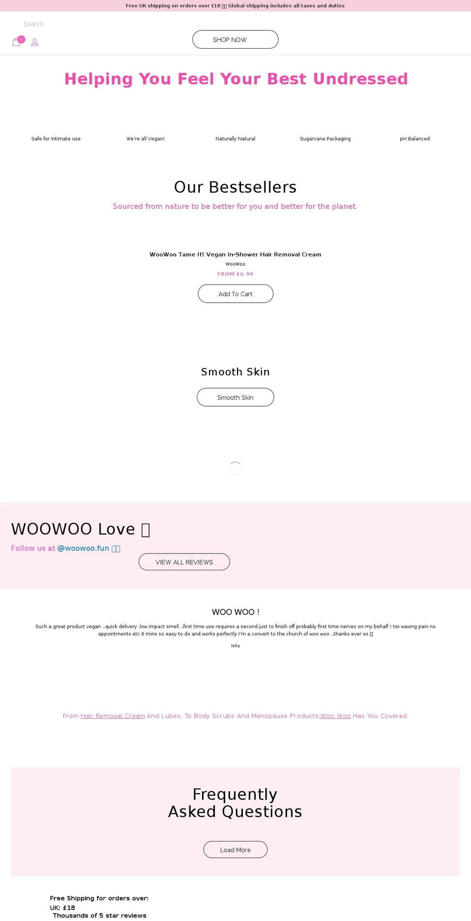 woowoo.fun shopify website screenshot