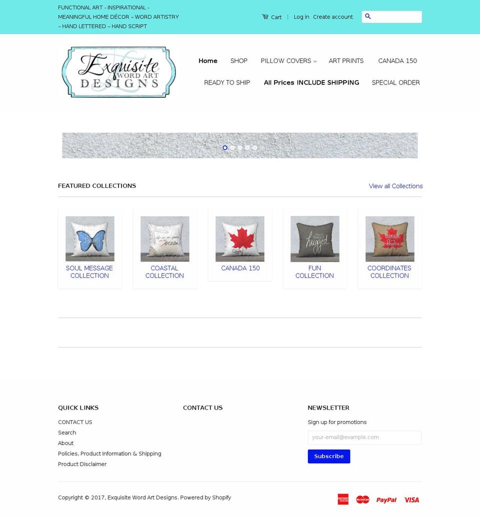 wordartistry.com shopify website screenshot