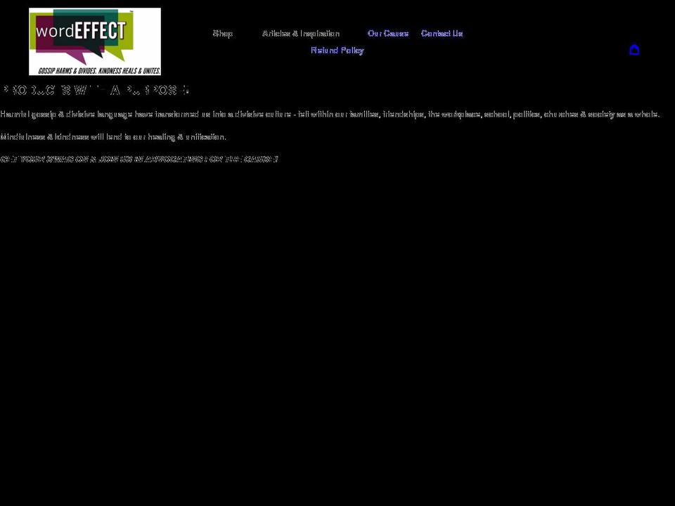 wordeffect.store shopify website screenshot
