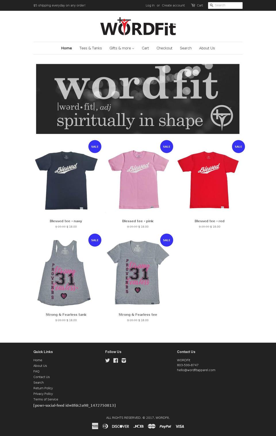 wordfit.net shopify website screenshot