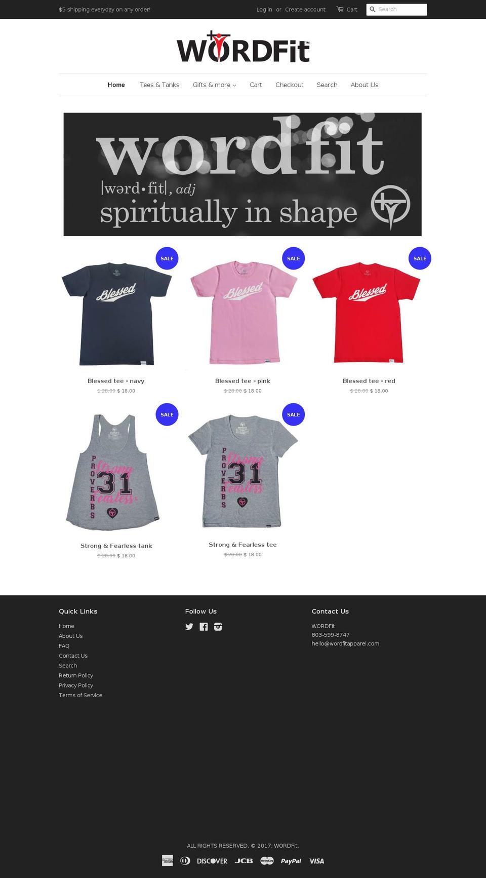 wordfitapparel.com shopify website screenshot