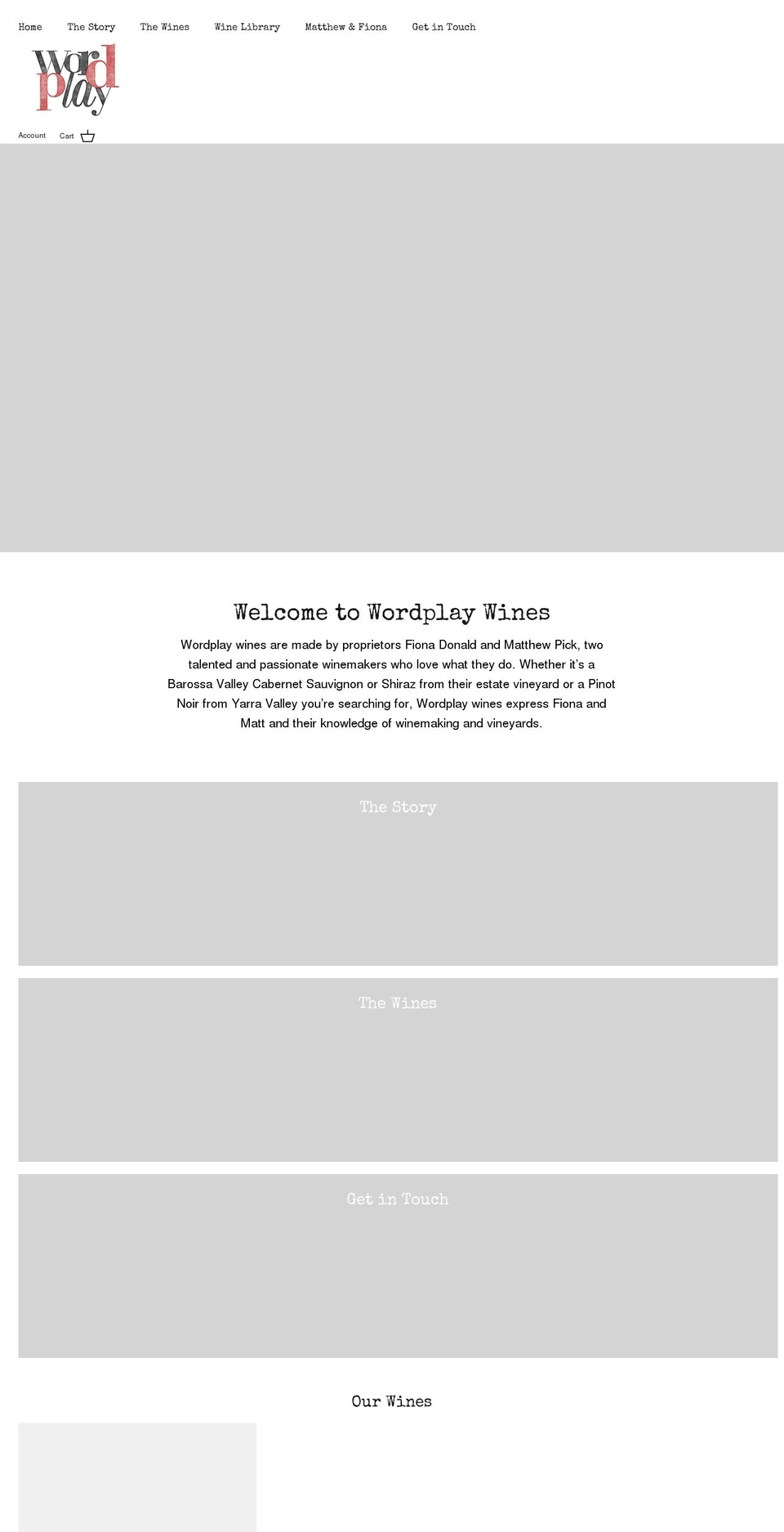 wordplaywines.com.au shopify website screenshot