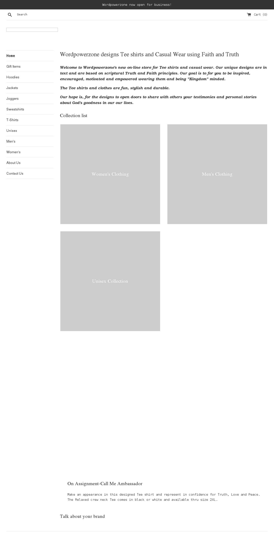 wordpowerzone.com shopify website screenshot