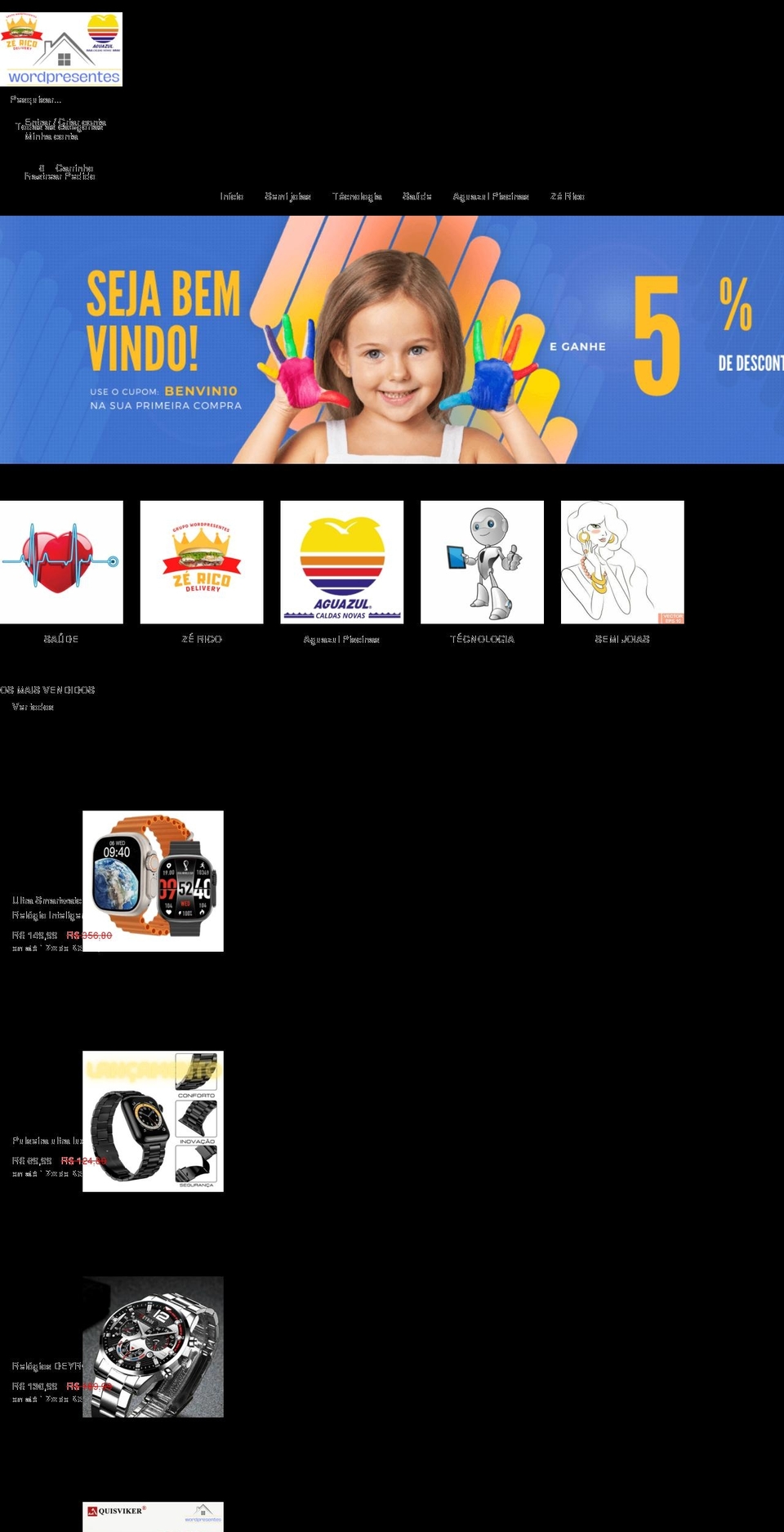 wordpresentes.com shopify website screenshot