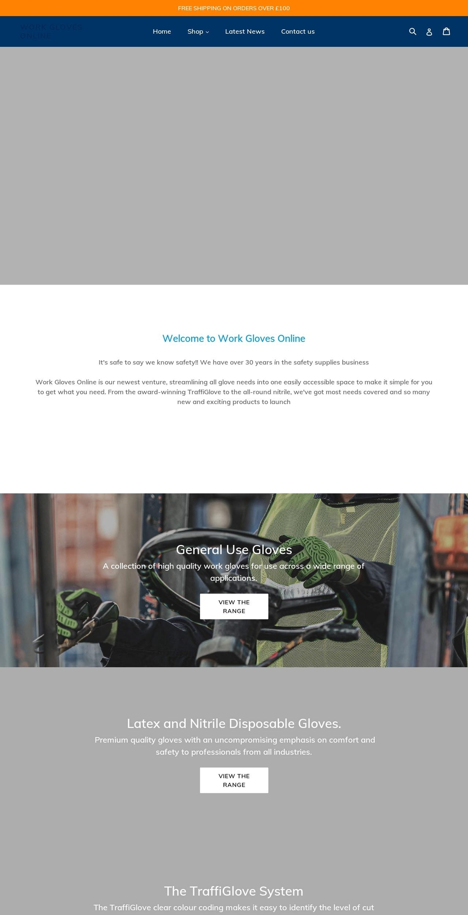 work-gloves-online.co.uk shopify website screenshot