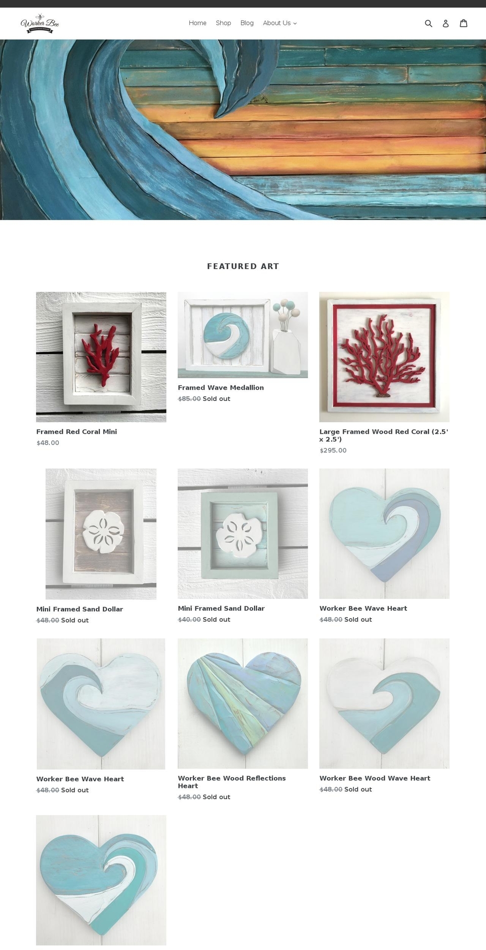 workerbeewood.com shopify website screenshot
