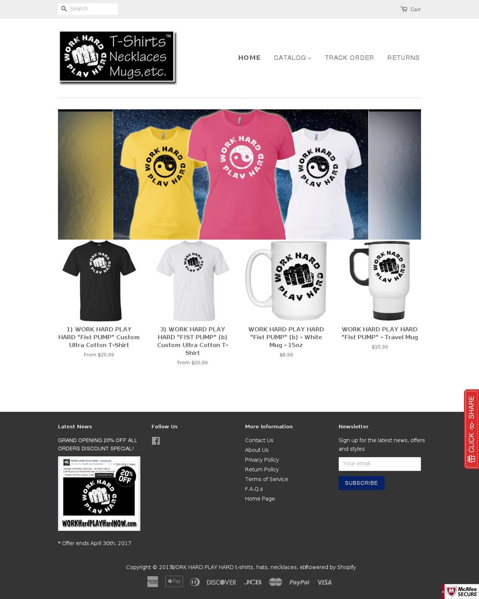 workhardplayhardnow.com shopify website screenshot