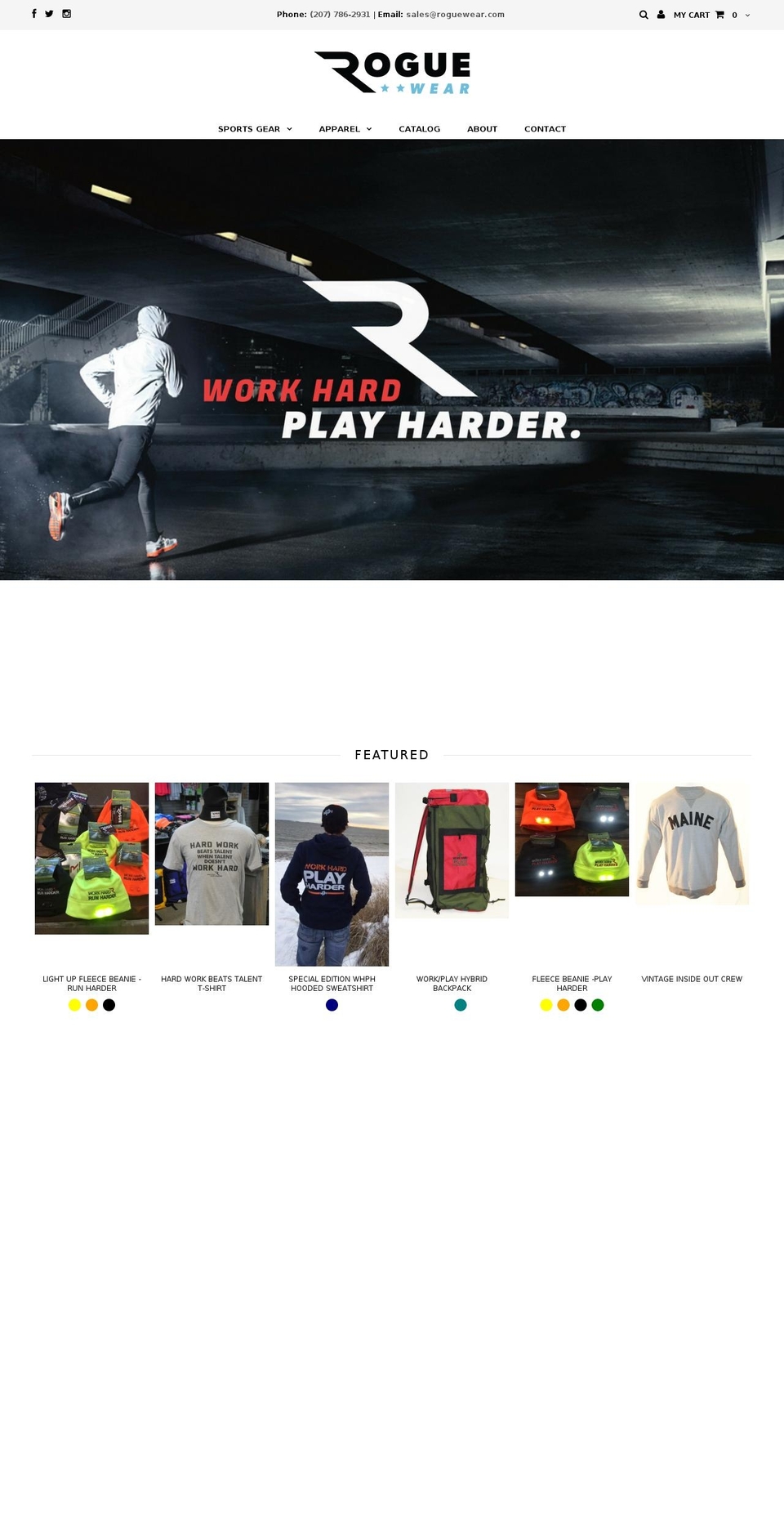 new-theme Shopify theme site example workhardrideharder.com