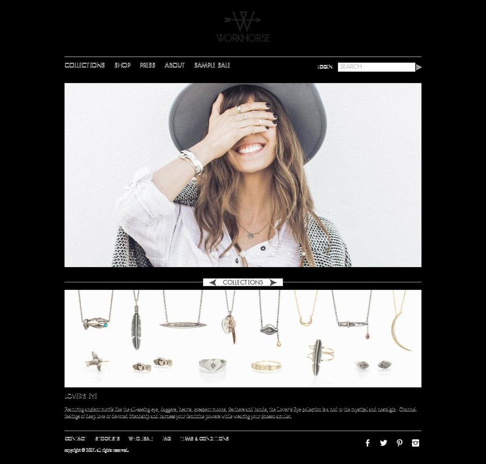 workhorsejewelry.com shopify website screenshot