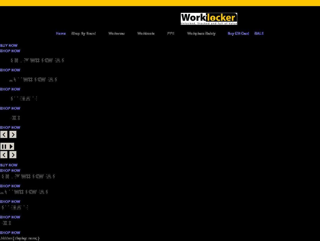 worklockergoulburn.com.au shopify website screenshot
