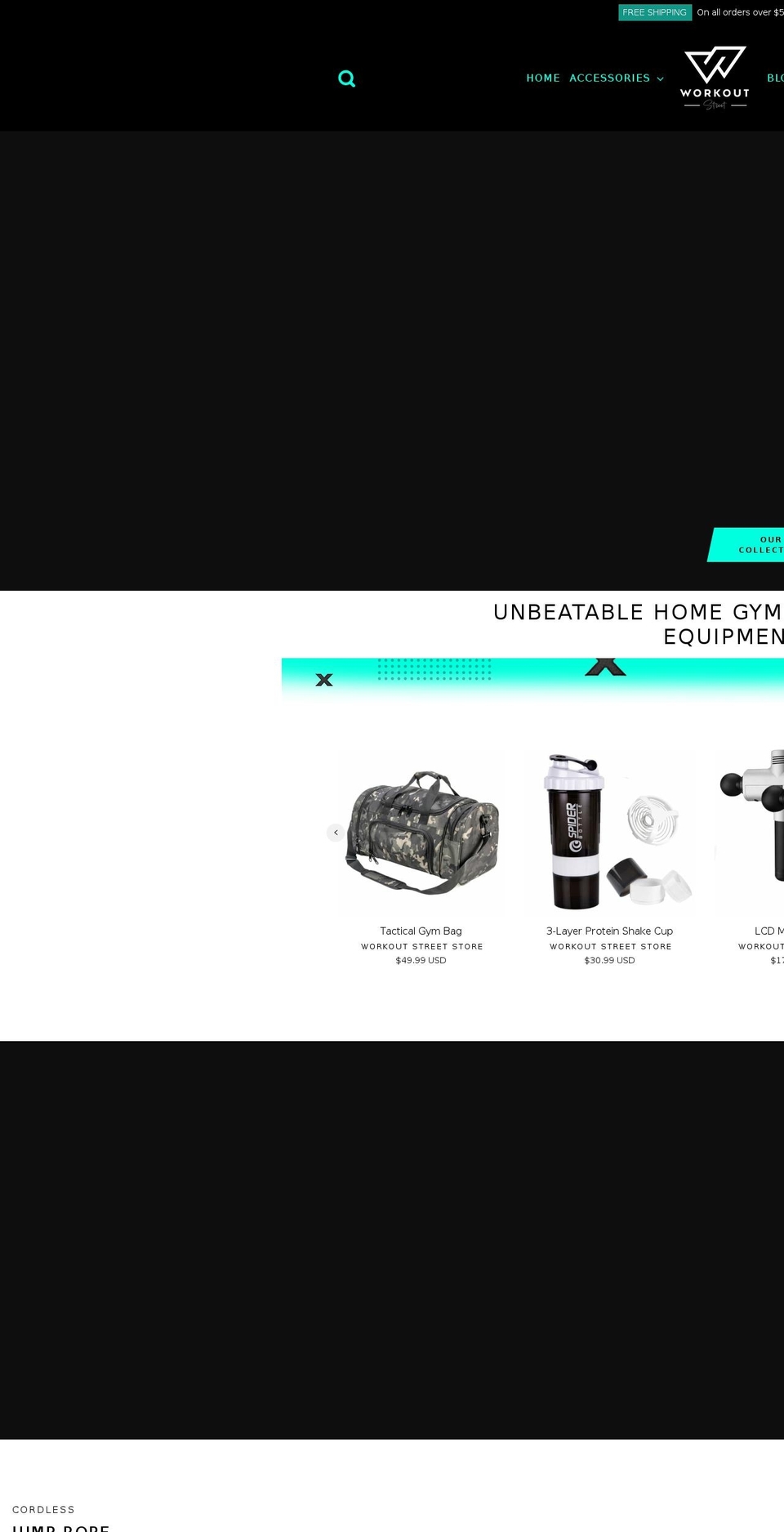 workoutstreet.com shopify website screenshot