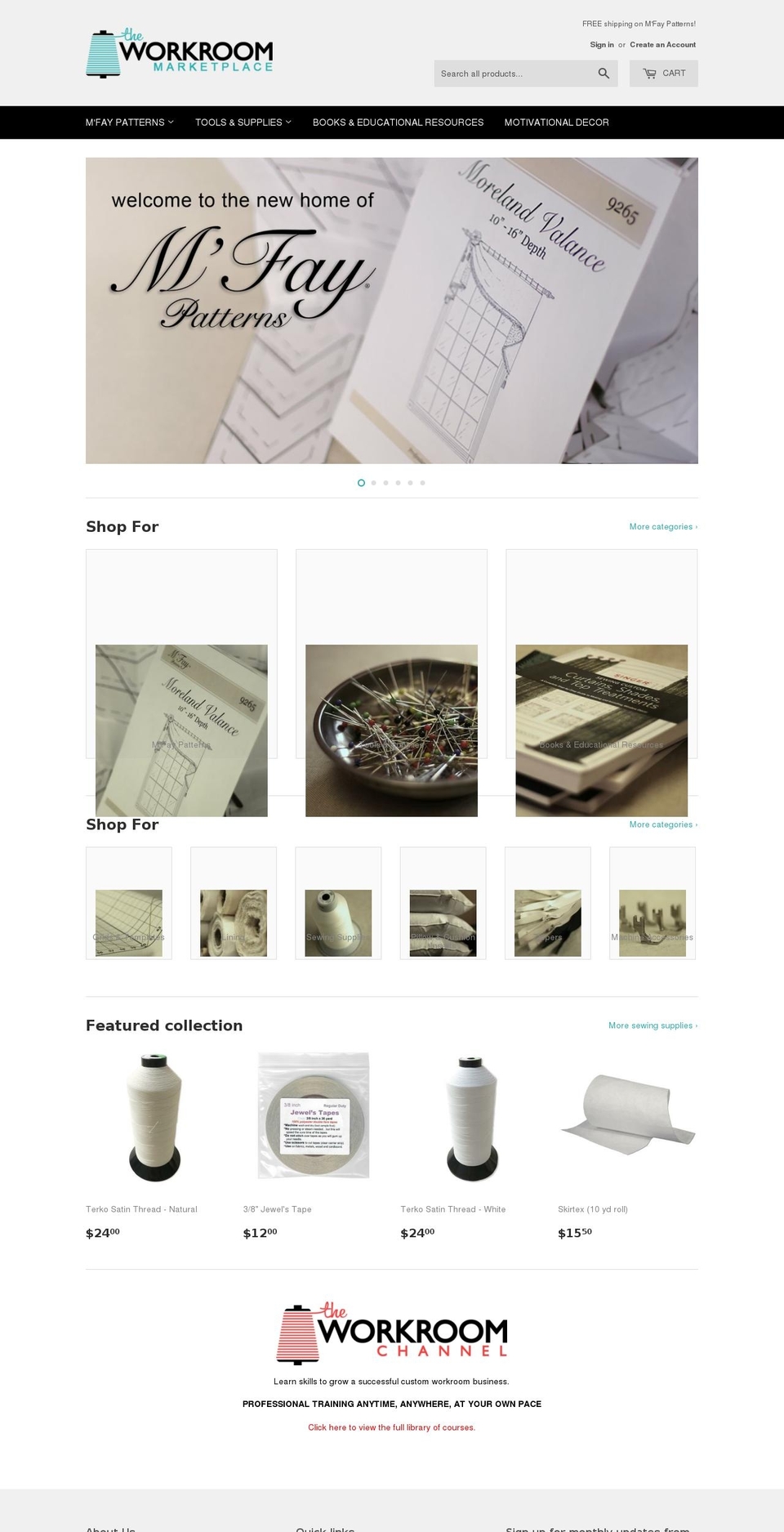 workroommarketplace.com shopify website screenshot