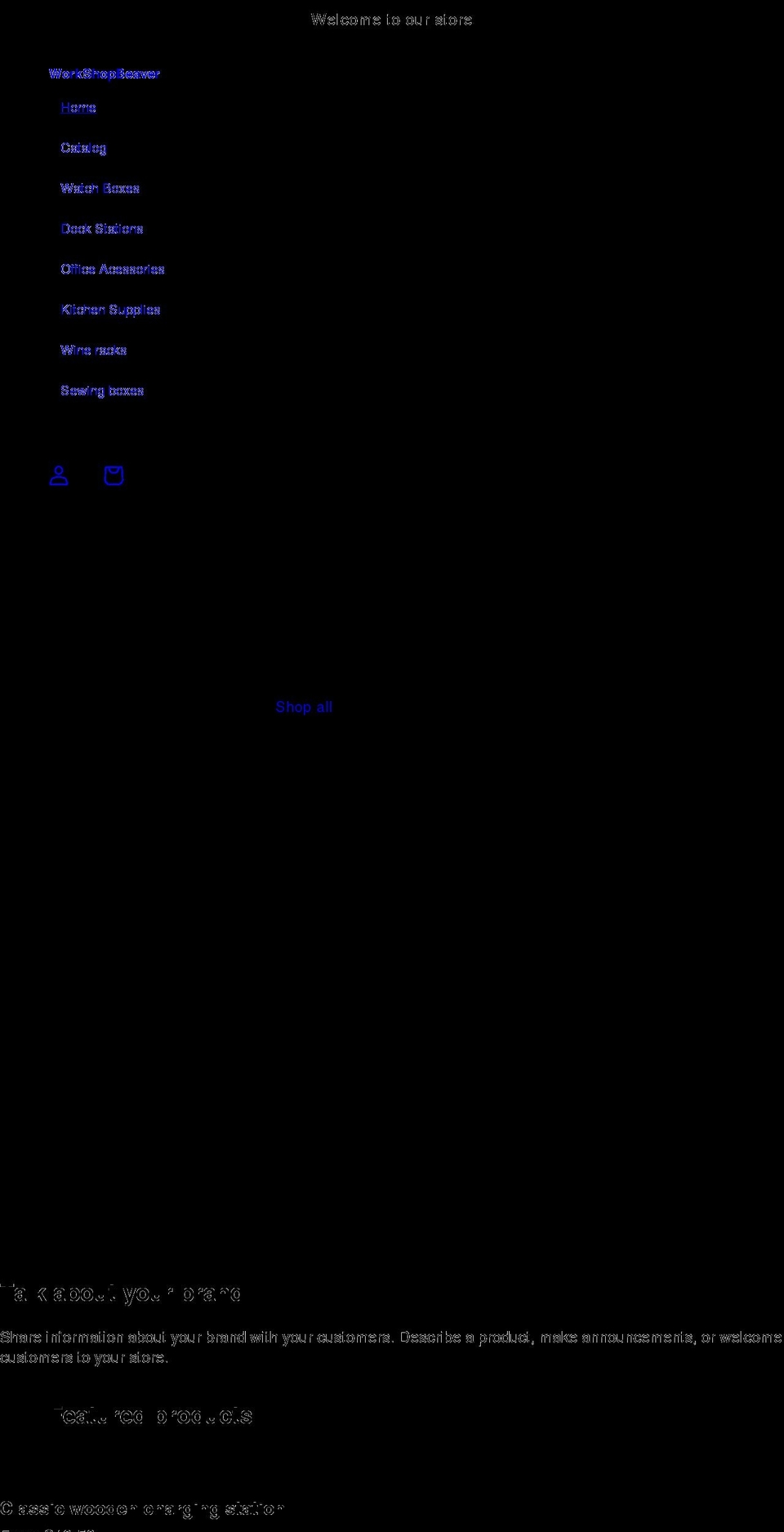 workshopbeaver.com shopify website screenshot