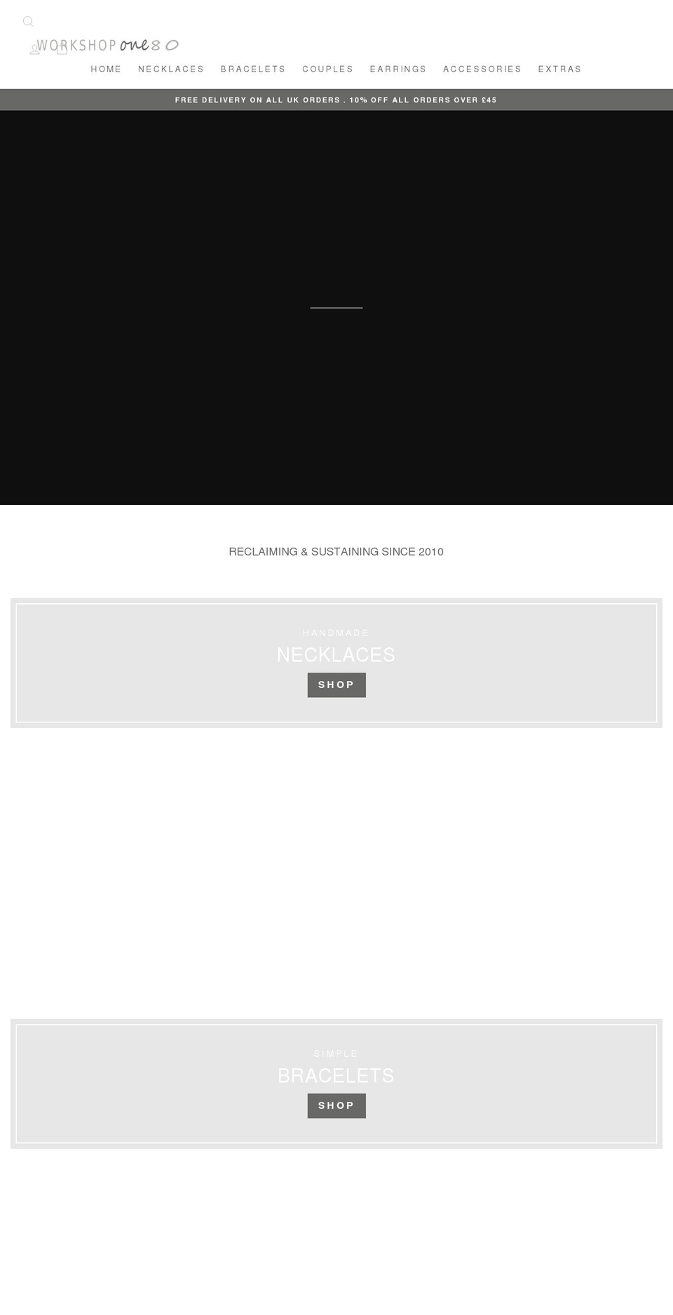 workshopone80.com shopify website screenshot