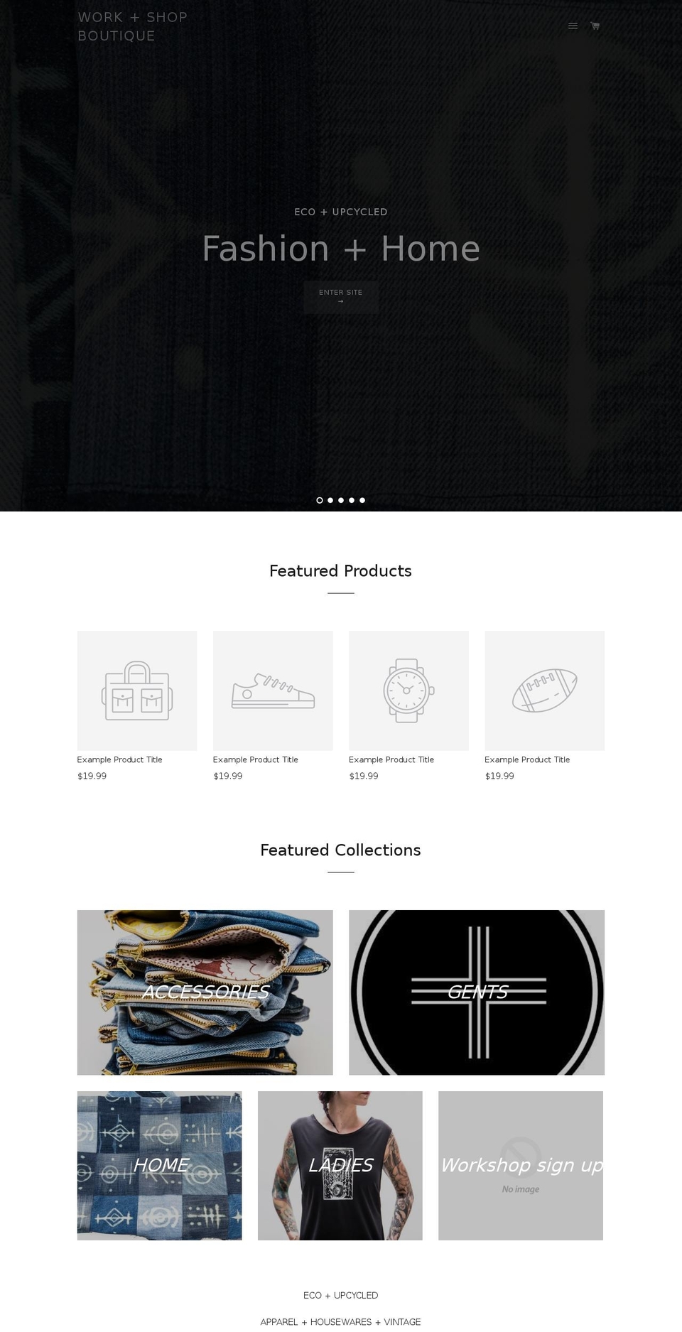workshopsask.com shopify website screenshot