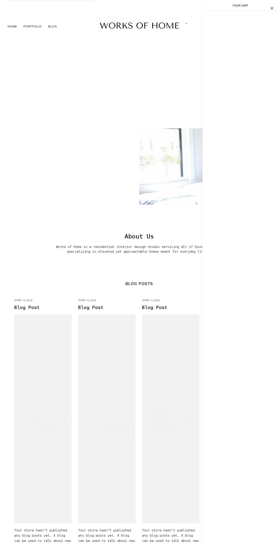 worksofhome.com shopify website screenshot