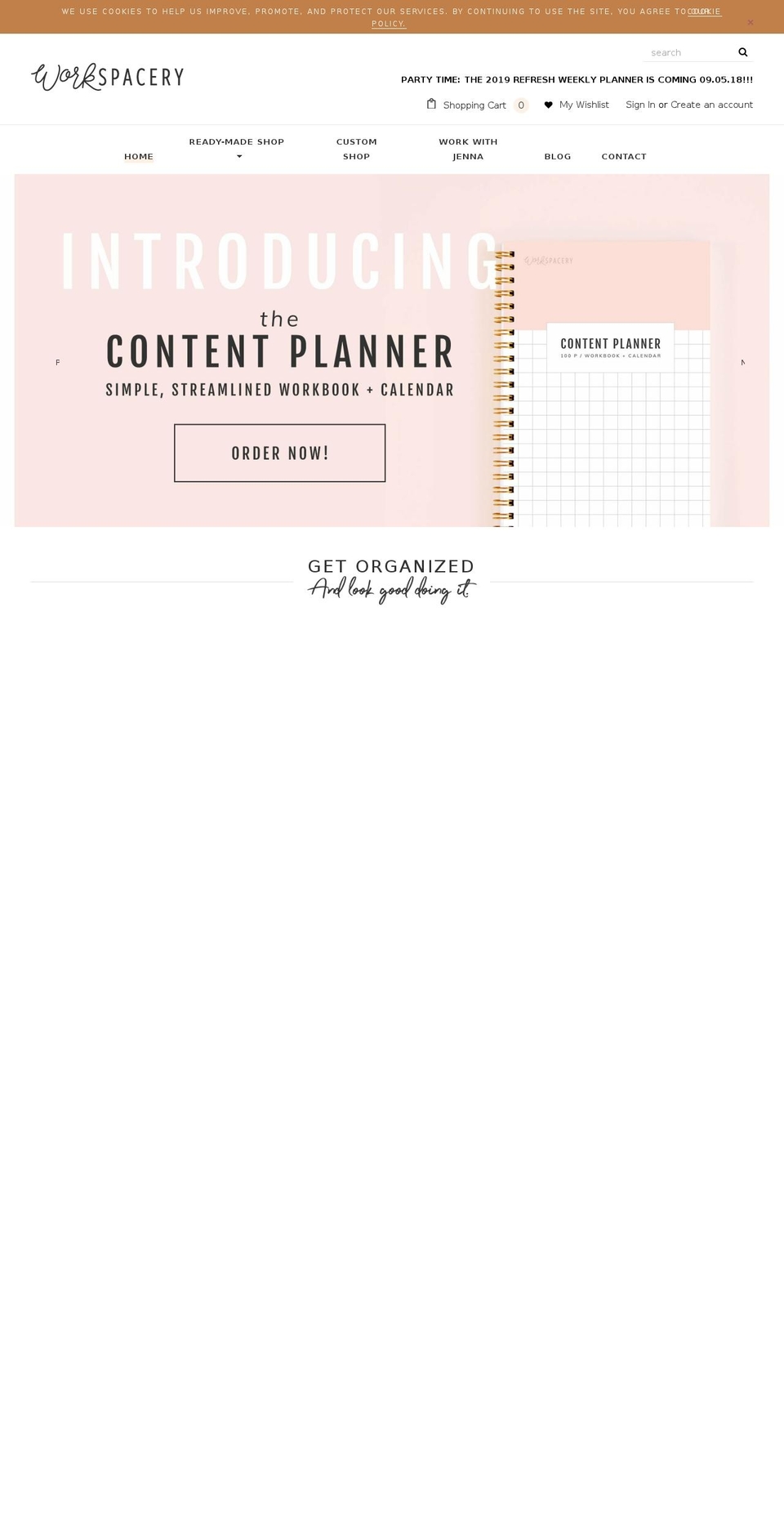 workspacery.com shopify website screenshot