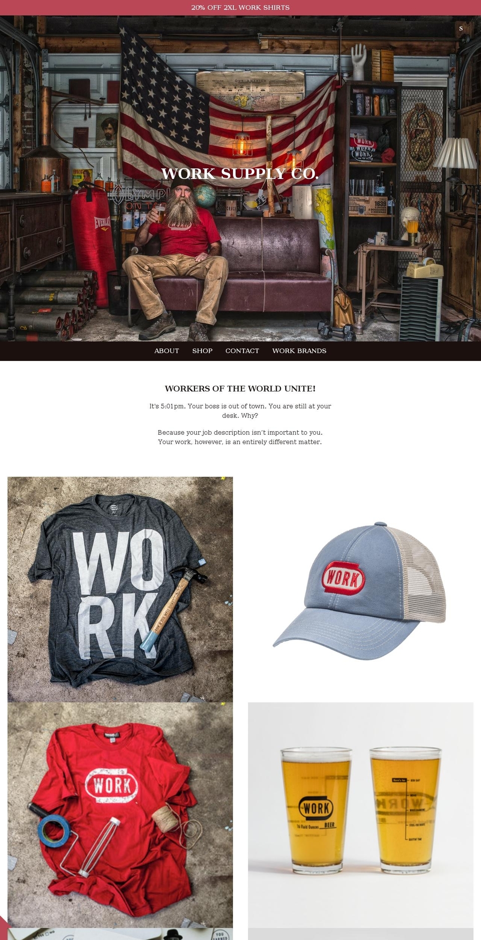 worksupply.co shopify website screenshot