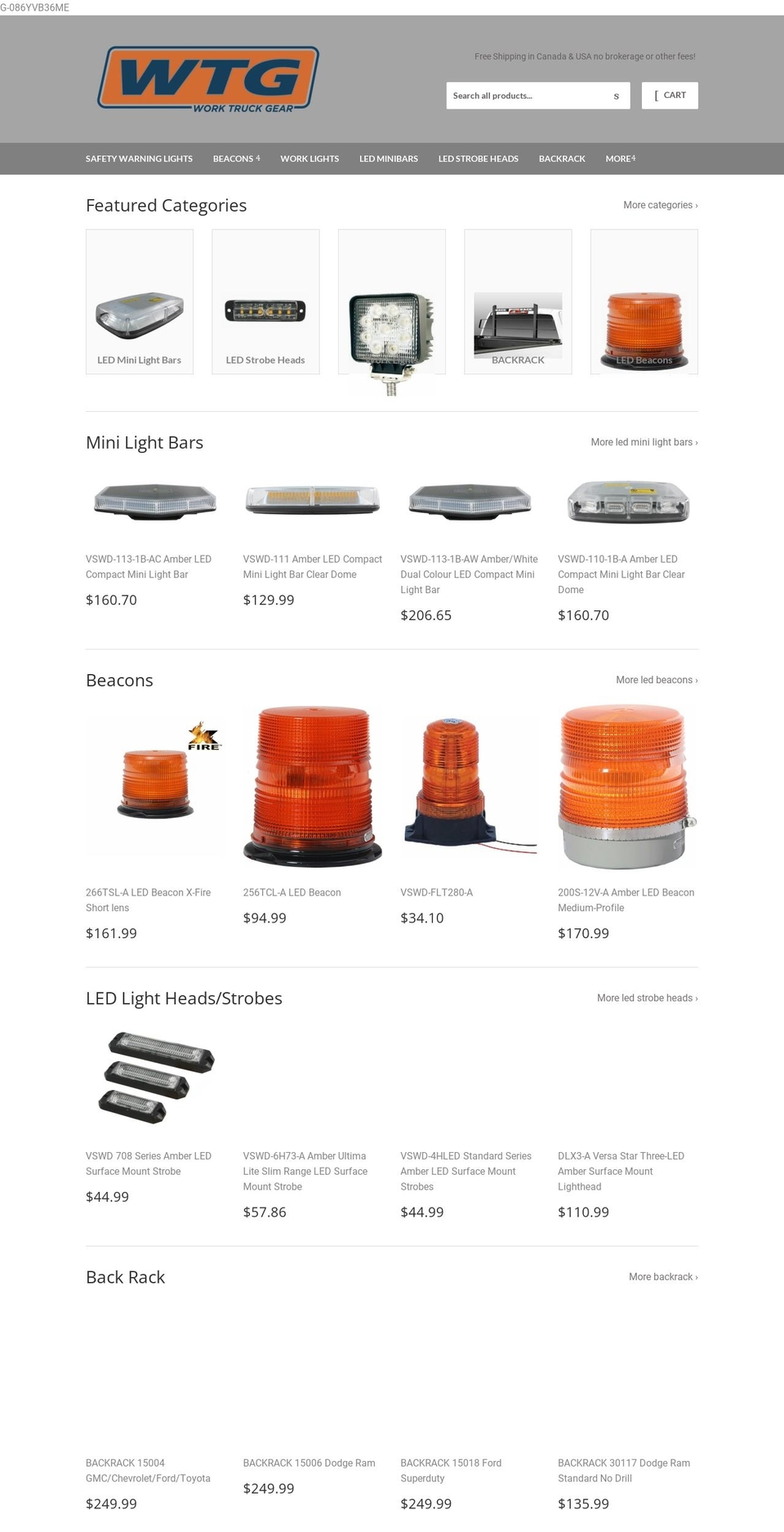 worktruckgear.com shopify website screenshot