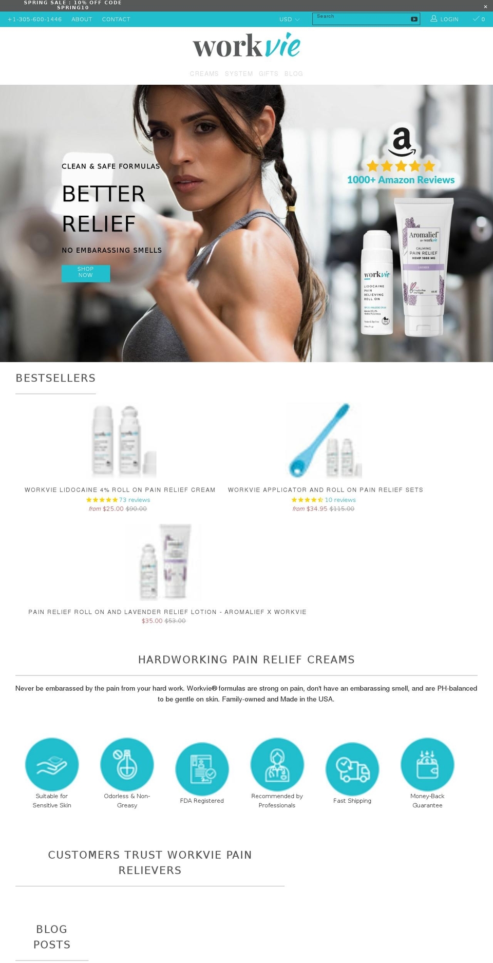 workvie.com shopify website screenshot