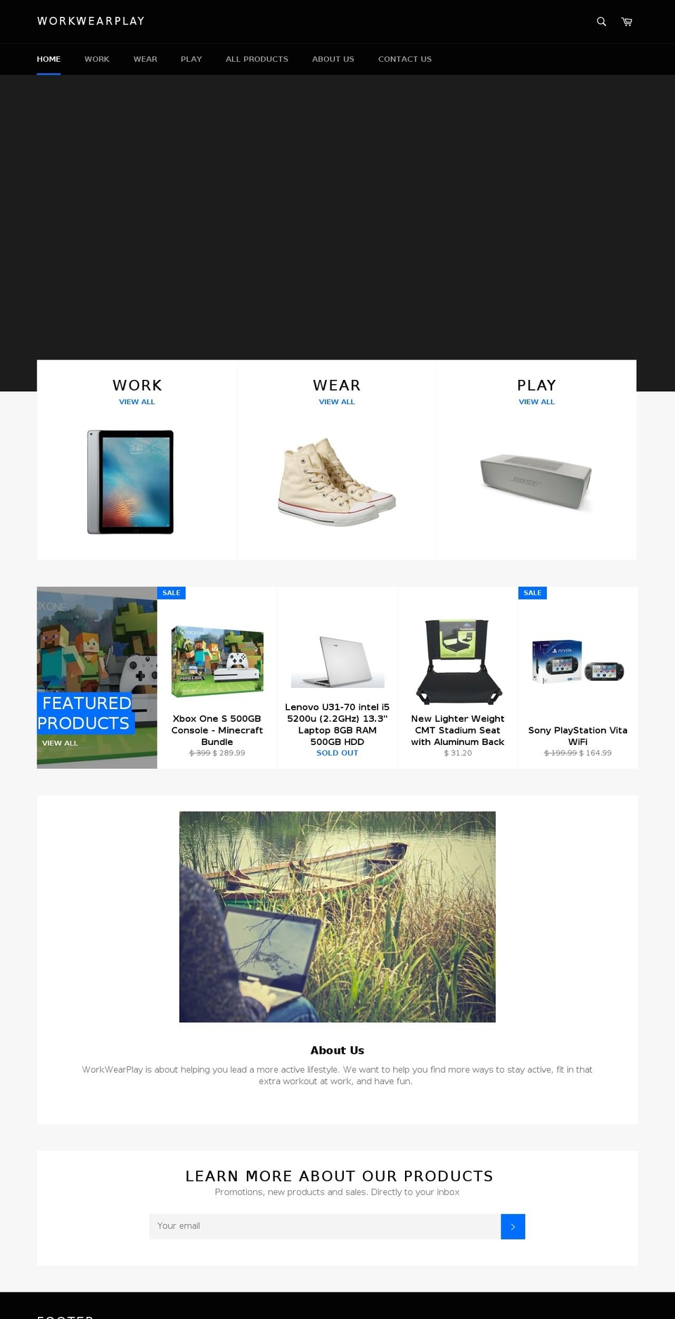 workwearplay.com shopify website screenshot